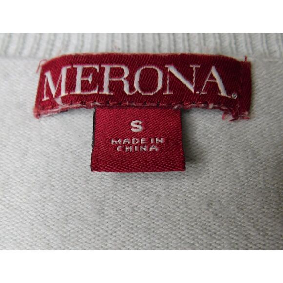 Woman's Sweater Merona  Sz. S Light Blue Floral Button Front Schoolgirl Office - Picture 7 of 9